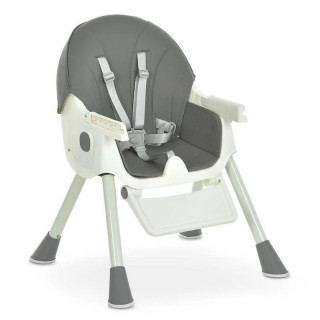 Стульчик для кормления M 6302 Gray складной, 5-ти точечные ремни